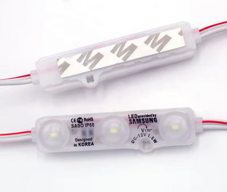 Led modulaire 3 points 12V Samsung Korea 100pcs Paquet